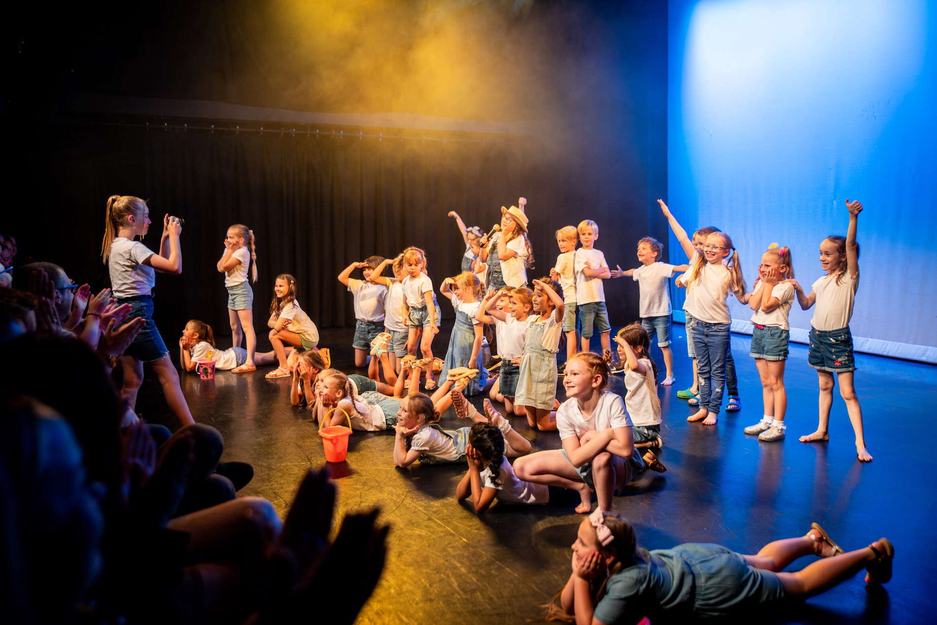 drama students asking questions
